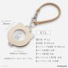 Fieldwork Women's Analog Pocket Watch with Bag Charm and Magnifying Glass Strap, Hachi-Nyan Design, Ivory, MSD006-1