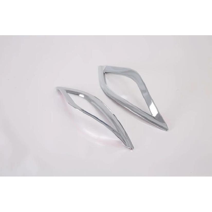 For Toyata Prius PHV XW50 Car Accessories ABS Chrome Rear Reflector Fog Light Lamp Cover Trim Bezel Frame Styling