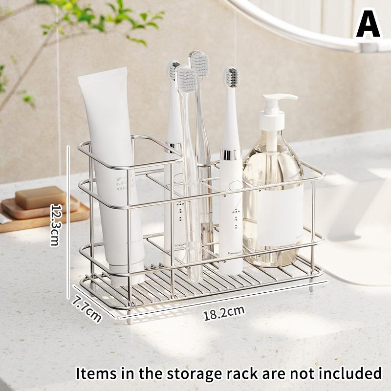 2025Bathroom. Toothbrush holder-stainless steel. Toothpaste holder, used for electric toothbrush holder and storage accessories.