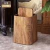 Flip Up Trash Can New Style Waste Cleaning Tools with Lid Cover Large Size Imitation Marble Pattern Storage Bin Bedroom Bathroom