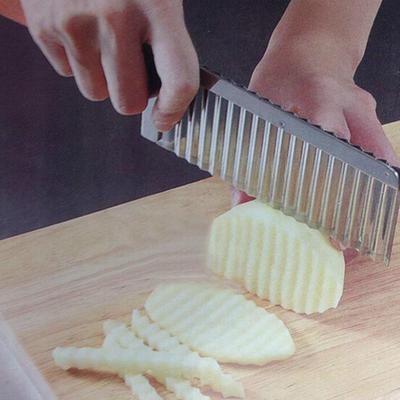 Овощерезка из нержавеющей стали для картофеля с волнистым краем, гаджет для овощей, фруктов, картофеля, нож JM08 ADM