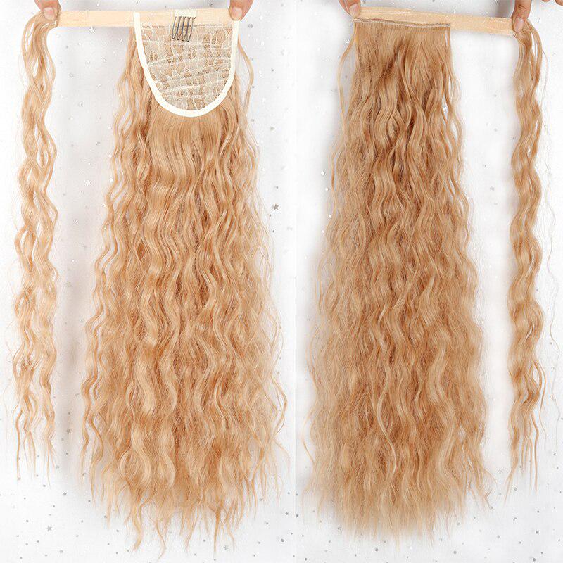 MERISIHAIR Женские длинные вьющиеся искусственные волосы на шнурке, наращивание хвоста, синтетические высокотемпературные волокна для наращивания волос