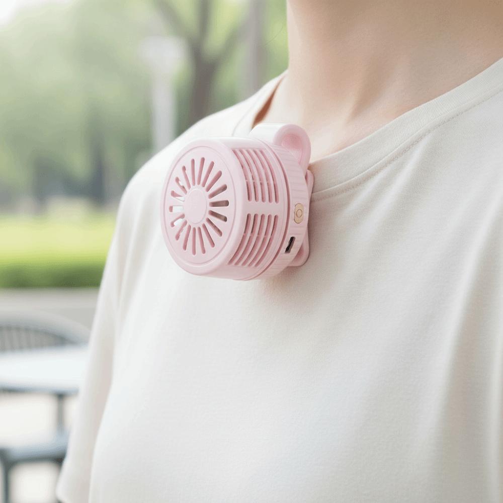 Portable Compact Clip Fan Miniature Small Whirlwind Portable Fan Card-Holding Handheld Fan Outdoor Use