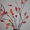 Праздничные красные ягодные украшения для свадеб и дома: Мягкие ветки для пейзажа, Гирлянды с ягодами, Маленькие акценты из остролиста и мандарина