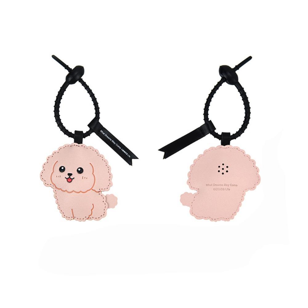 Щипок под названием Брелок для щенка Кожаные украшения для автомобиля Милый кулон в виде щенка Биби Взрослые Дети