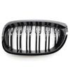 Глянцевая черная автомобильная двойная передняя решетка для почек, сменная гоночная решетка для BMW 3 серии E46, 2 двери, купе, кабриолет
