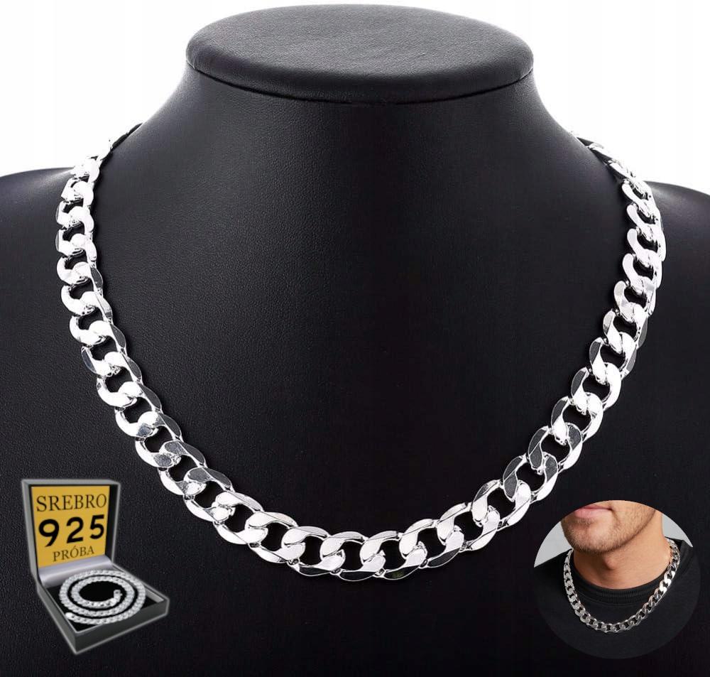 THICK SILVER Chain 8mm Men' 925 SILVER Chain Italian Cuirass