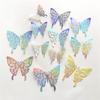 Background Wall Sticker Stickers Artistic Three-Dimensional Hollow Home Party Color Butterfly Stickers Wall Decorative