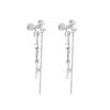 S925 Silver Needle Long Tassel Butterfly Earrings for Women: Luxurious Fairy Style