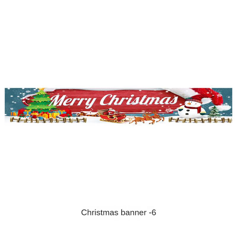 Рождественская гирлянда с баннером Веселое рождественское украшение для дома Навидад Ноэль 2024 Рождественские украшения Рождественский декор Новый год 2025