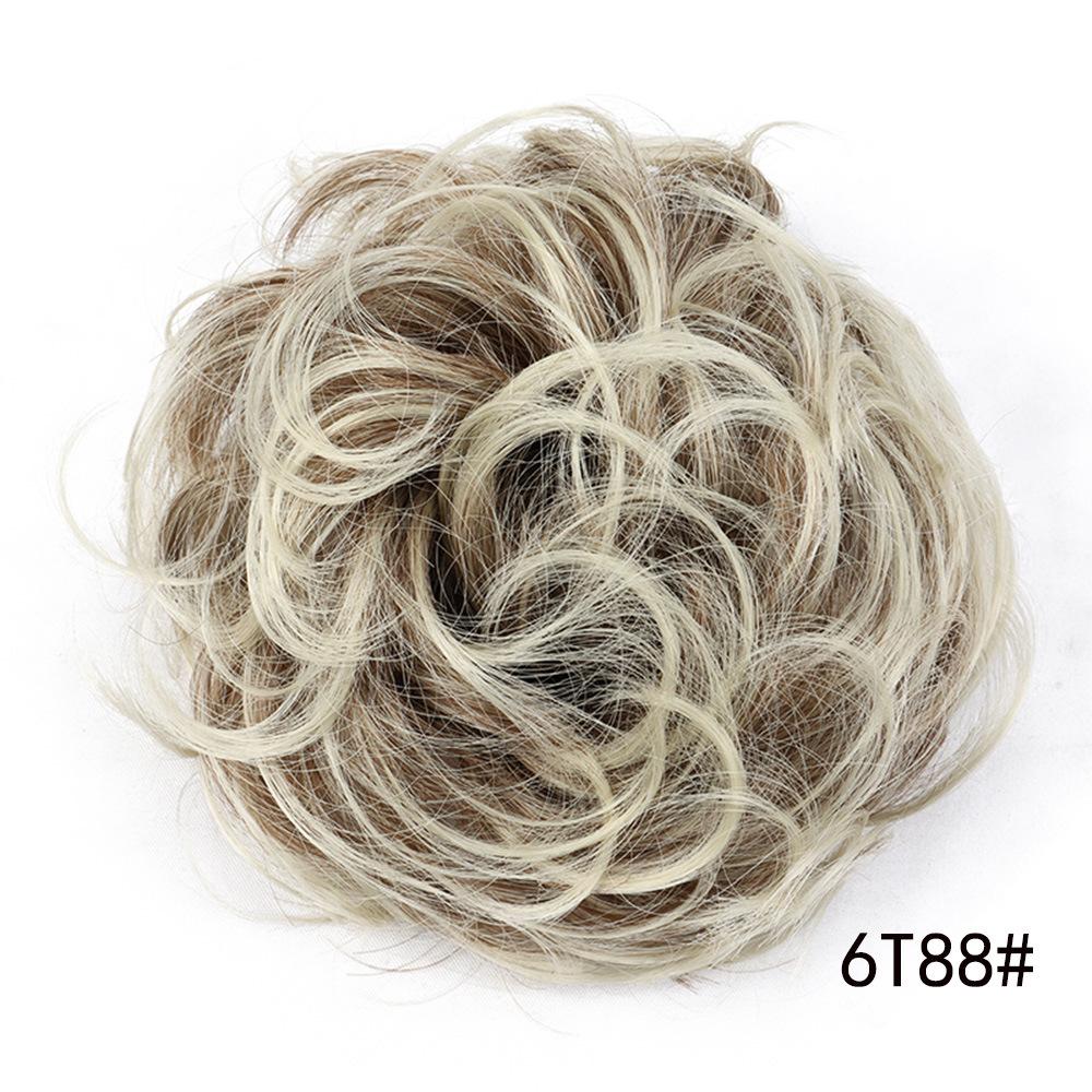 Messy Bun Hair Piece Wavy Synthetic Chignon Scrunchies forElastic Ponytail Band Hair Extensions Thick Hairpieces for Women