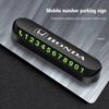 SNUF6 Car Parking Contact Number Plate Move Car Contact Card For Honda Civic Fit Jazz Accord Pilot CRV Odyssey Passport City Shuttle