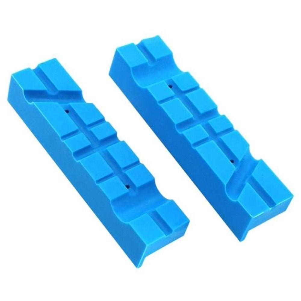 Blue Rubber Vise Jaw Pads Magnetic Vise Protective Jaws Vise Protection Strip Arts And Crafts