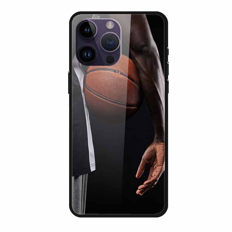 Закаленное Стекло Чехол Для iphone 15 Pro Max Чехол Жесткое Стекло Задняя Крышка Мягкий ТПУ Бампер Для iphone 16 Pro Max Чехол для Телефона 16Pro Max