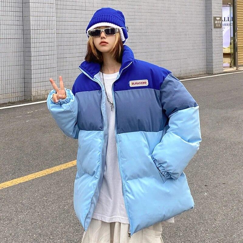 Женские парки, хлопковое пальто, женская зимняя куртка-стойка на молнии, женская утолщенная плюшевая теплая куртка, топ