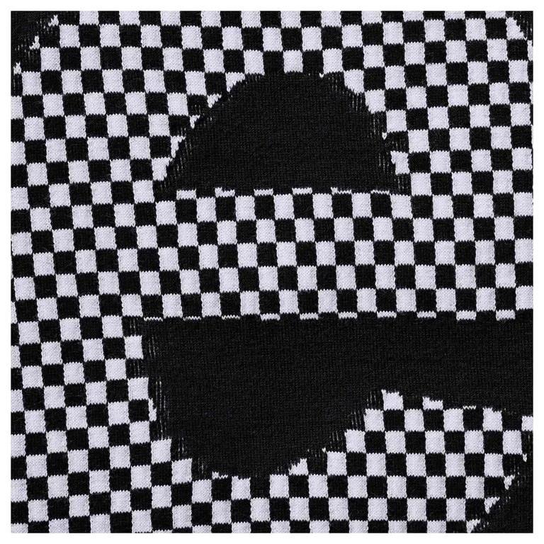 Supreme Checkerboard Intarsia S/S Top Black