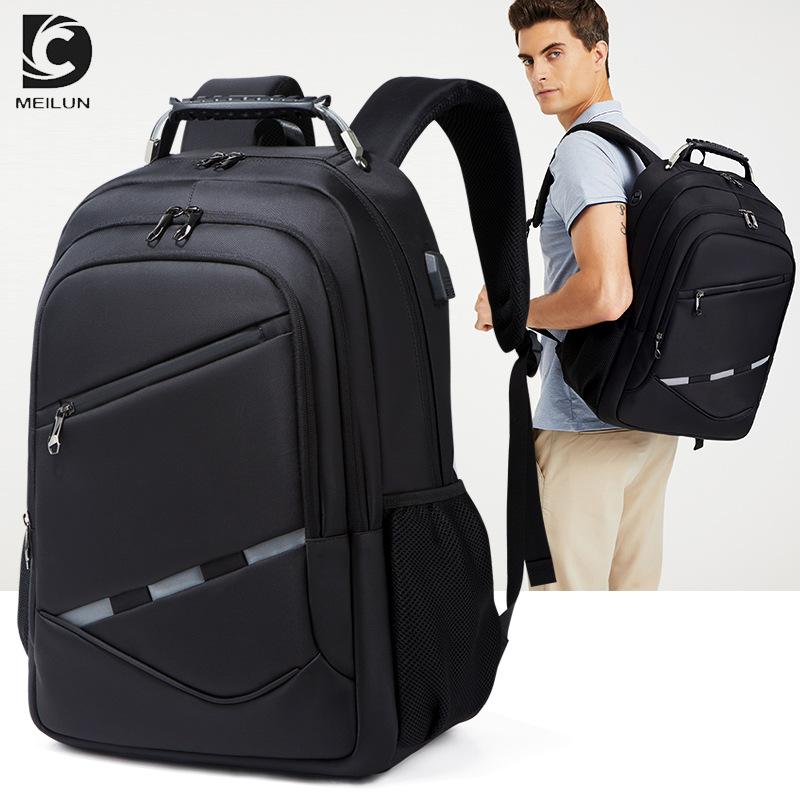 New Men's Backpack Gift Men's Business Backpack Multifunctional Usb Backpack Large Capacity Computer Bag