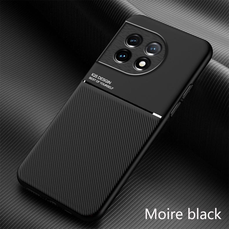 Чехол для OnePlus 11 5G 2023, автомобильный магнитный держатель, чехлы для телефонов для OnePlus11, One Plus 11 5G CPH2451, 6,7-дюймовая задняя крышка с кожаной текстурой