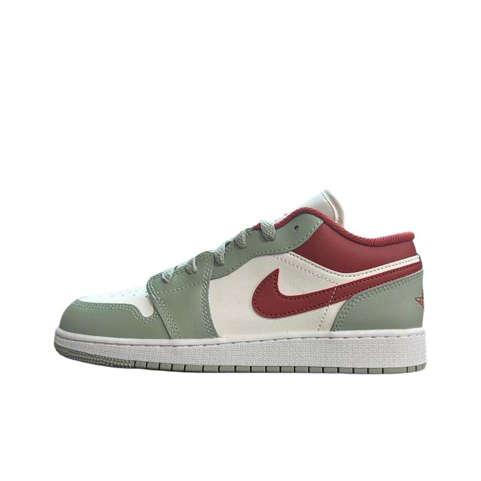 Jordan Air Jordan 1 Blissful Union, Формальная обувь, Свадебная обувь, Нескользящая, Износостойкая, Легкая, Низкий профиль 553560-133(Team210-S-BOX)