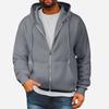 Mens Full Zip Hooded Drawstring Hoodies Pullover Sweatshirts Casual Long Sleeve Shirts