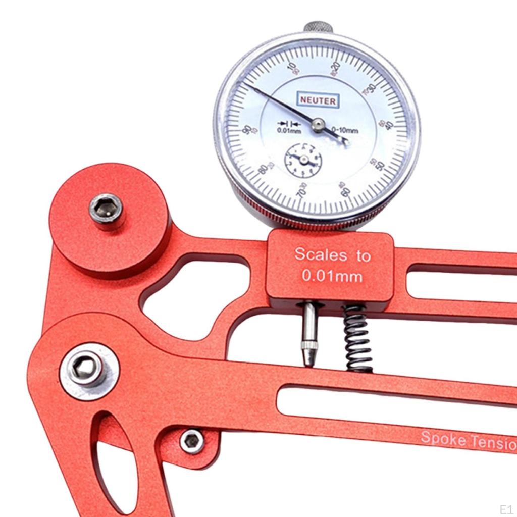 Bike Mechanical Spokes Tension Checker Measuring Tool Accessory Scales To 0.01mm Sturdy for Cycling