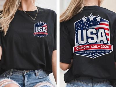 USA 2026 Football USA On Home Soil Unisex T-Shirt 1