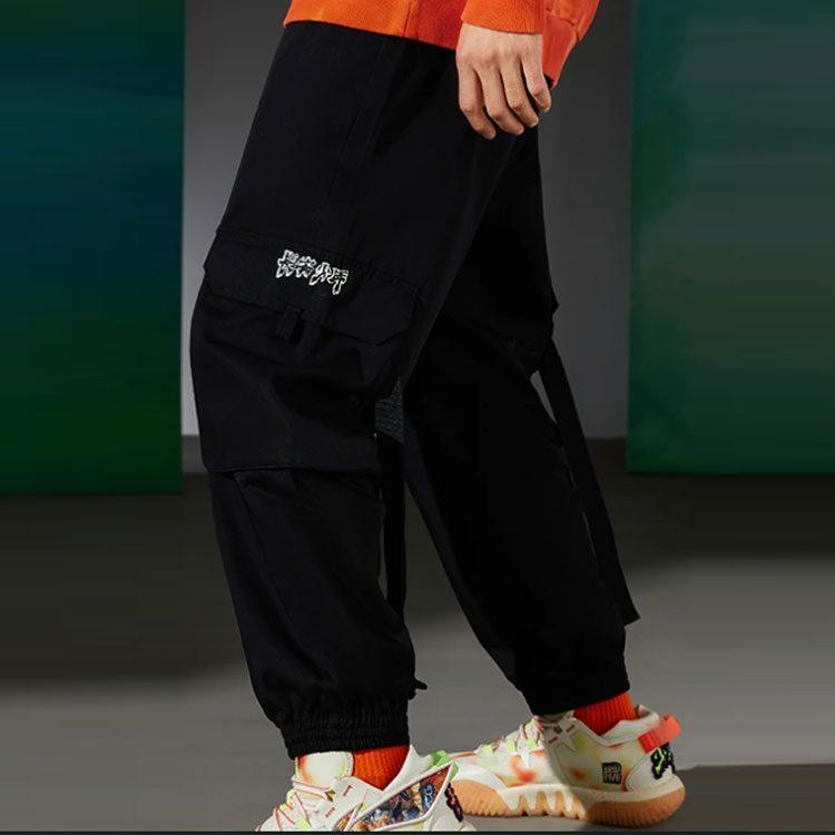 Мужские вязаные спортивные штаны Li Ning Badfive Черные AKXR619-1