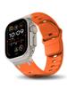Ремешок для Apple watch ultra 2 ремешок 49мм 45мм 44мм Нержавеющая сталь correas Спортивный Силиконовый браслет iwatch Серии 9 8 7 SE 10 46мм