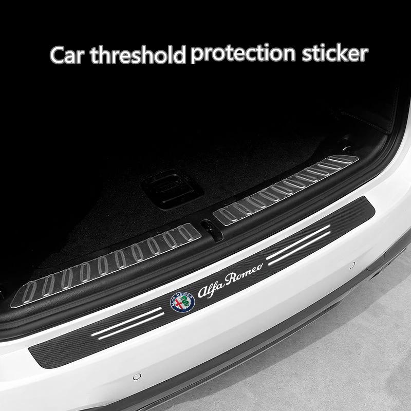 YAQG2 For Alfa Romeo STELVIO Giulia 159 Giulietta 147 Mito 156 MTO Sportiva Car Sill pedal Rear Bumper Protection Stickers Accessories