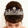 Bridal Crown Sunflower   Rhinestone Princess Crown for Women Bridal Wedding Prom Birthday Hair Accessories