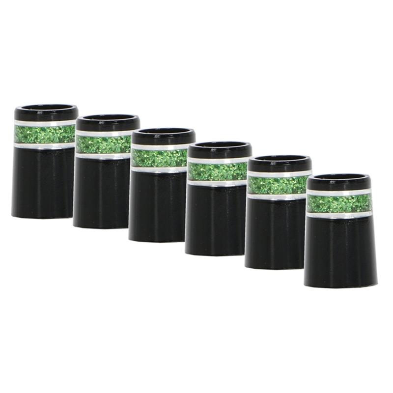 Black 20x13.8x9.3mm Golf Sleeve Ferrules Replacement Plastic Golf Club Shafts Accessory Kit Tip Size 0.370 Golf Ferrules