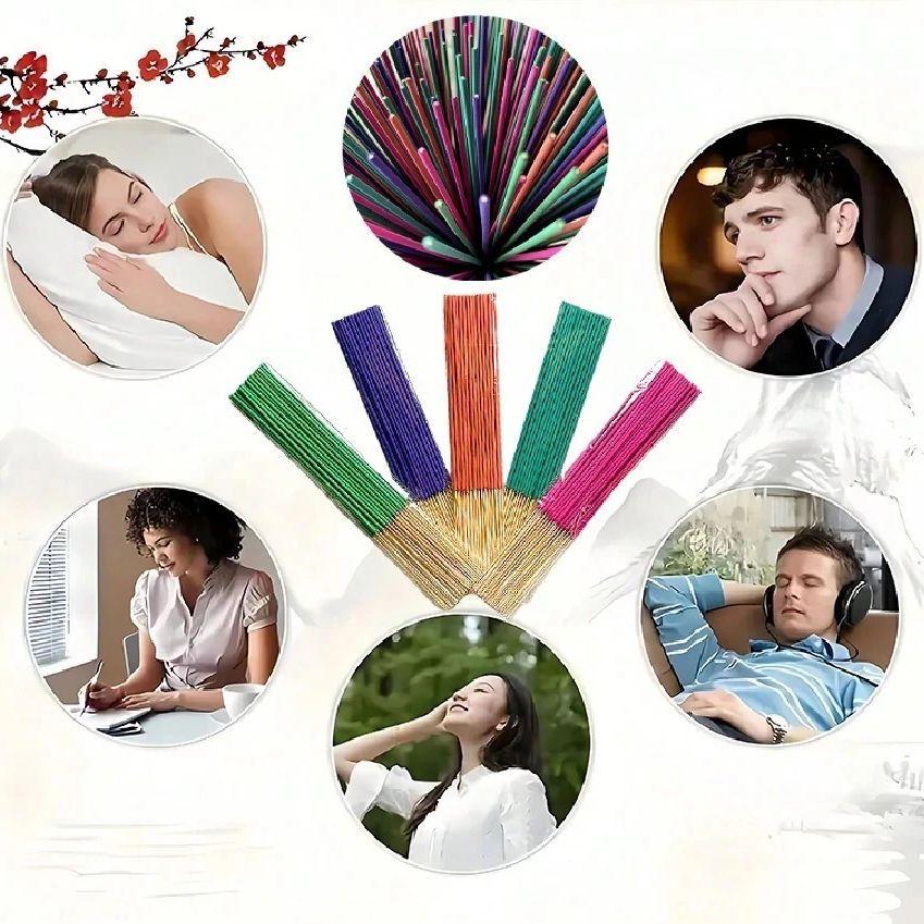50 шт./кор. Натуральные ароматические палочки с ароматом жасмина и лаванды, ароматерапевтические палочки ручной работы, благовония для йоги, медитации, очистки воздуха