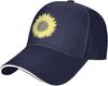 Sunflower Print Polyester Baseball Cap Casual Sun Protection Unisex Adult Trucker Hat