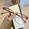Business Half-frame Glasses Large Frame Ultra-light Eye Frame Anti-blue Light Glasses Myopia Glasses Frame MH20550