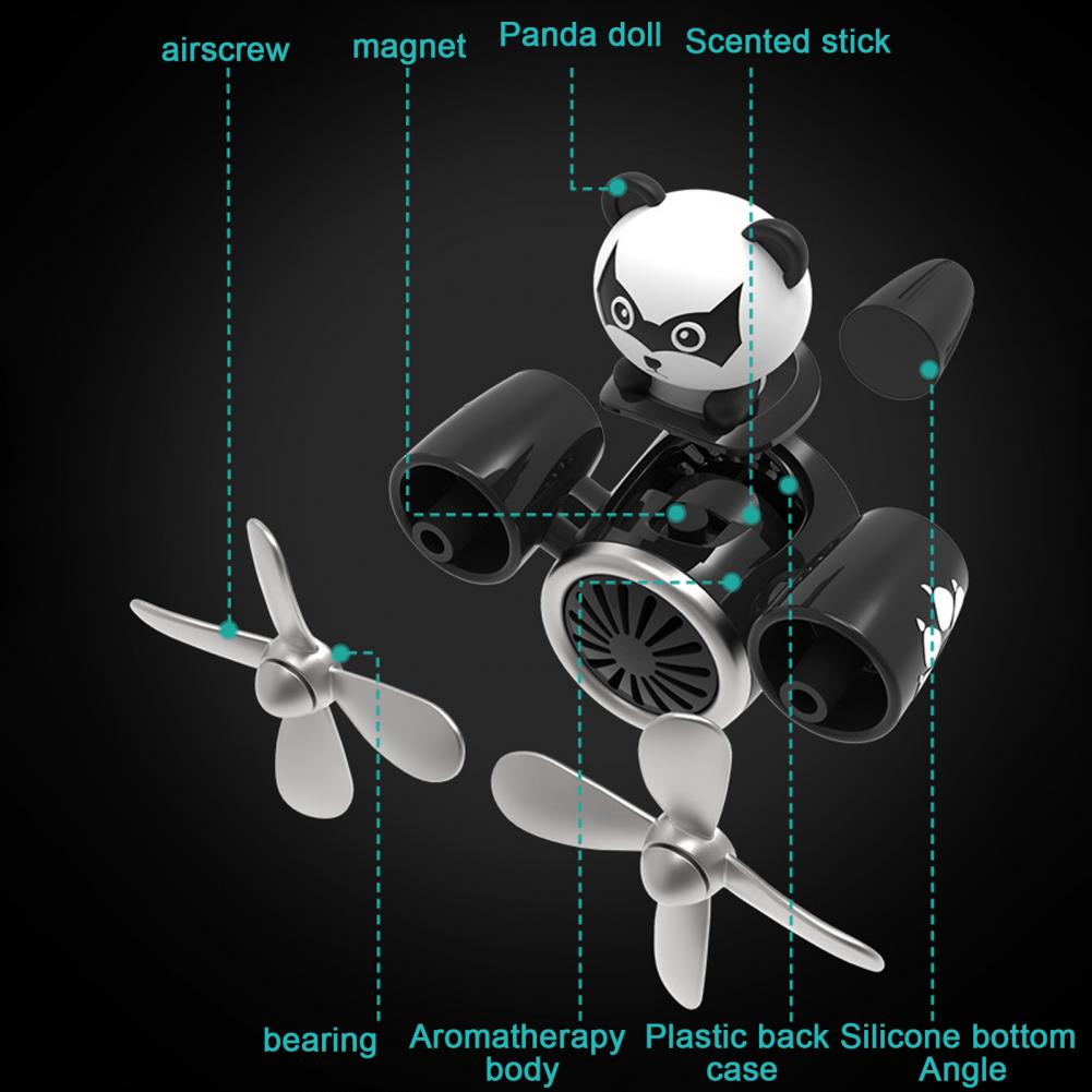 Портативный автомобильный освежитель воздуха с уникальным дизайном с двумя вентиляторами, портативный автомобильный диффузор с мультяшной формой, освежающий воздух для автомобилей