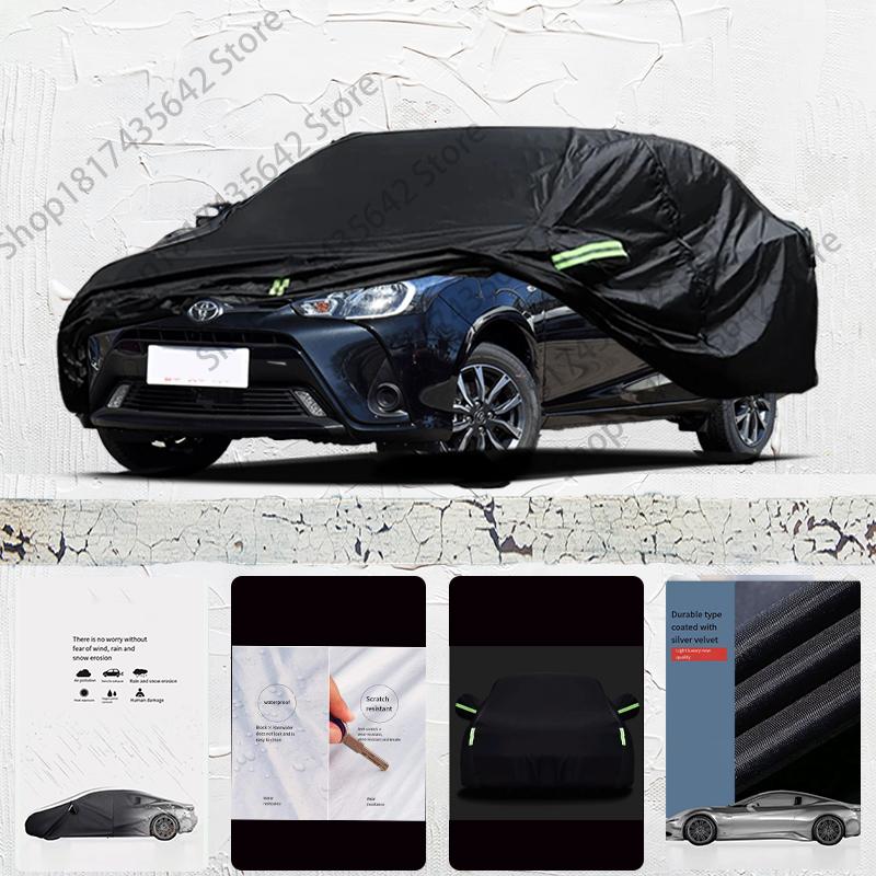Для Toyota YARIS L Защита от УФ-лучей Солнцезащитный Козырек От Дождя и Снега Черный Чехол Пылезащитный Автомобильный Зонт Чехол на Весь Автомобиль Защита для Улицы