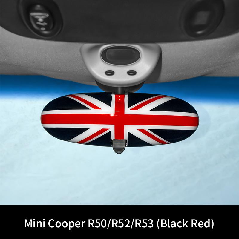 Car Rear View Mirror Protector Frame For Mini Cooper R50 R52 R53 Center Console Accessories Interior Rearview Decor Cover Case