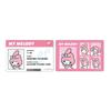 K Company Набор наклеек в стиле ID-карты с персонажами Sanrio My Melody SAC-IST-MM