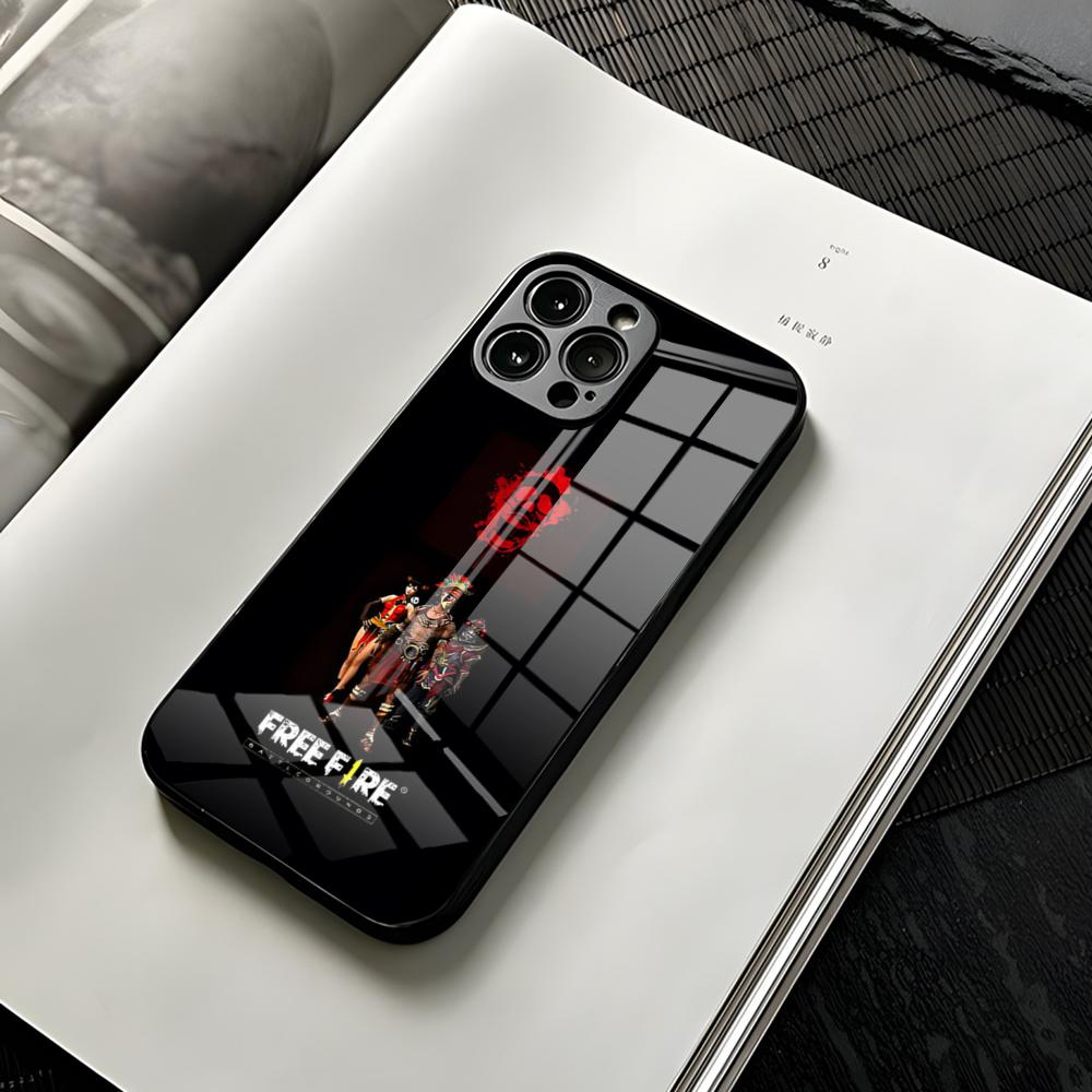 Чехол для телефона с игрой Free Fire для iPhone 16 15 13 12 14 11 Pro Max Mini X Xr Xs 8 7 Подарок на день рождения Puls 6 Стеклянный чехол Funda