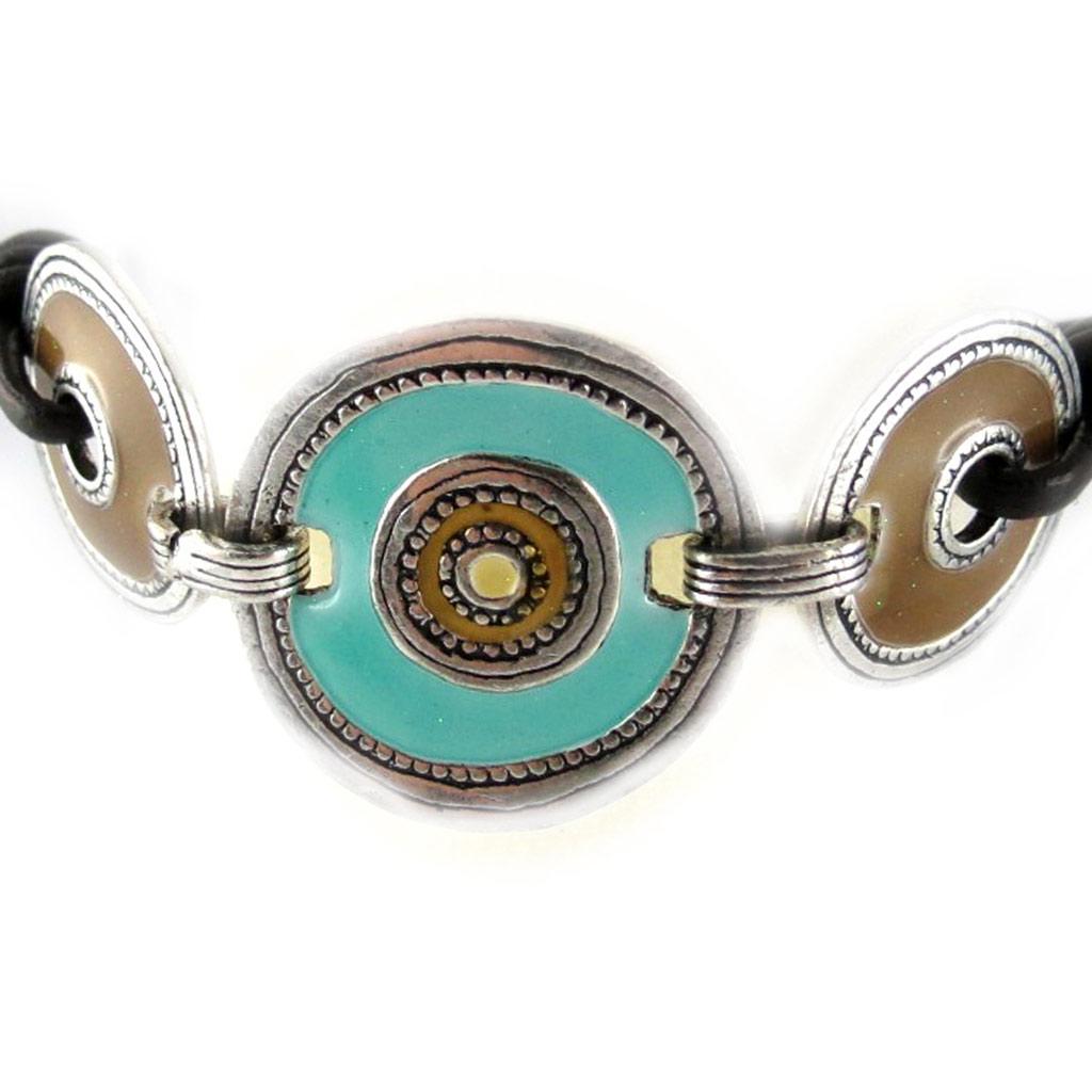 Les Trésors De Lily [D9662] — Дизайнерский браслет «Byzance», сине-коричневый