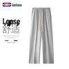 GENIOLAMODE Men's Loose Casual Straight-Leg Trousers