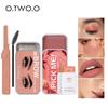 O.TW O.O Women's Makeup Palette Lipstick Blush Eyebrow Gel Lightweight Matte Lip Tint Foundation Gift 4 Pieces, Set, 4 Pieces