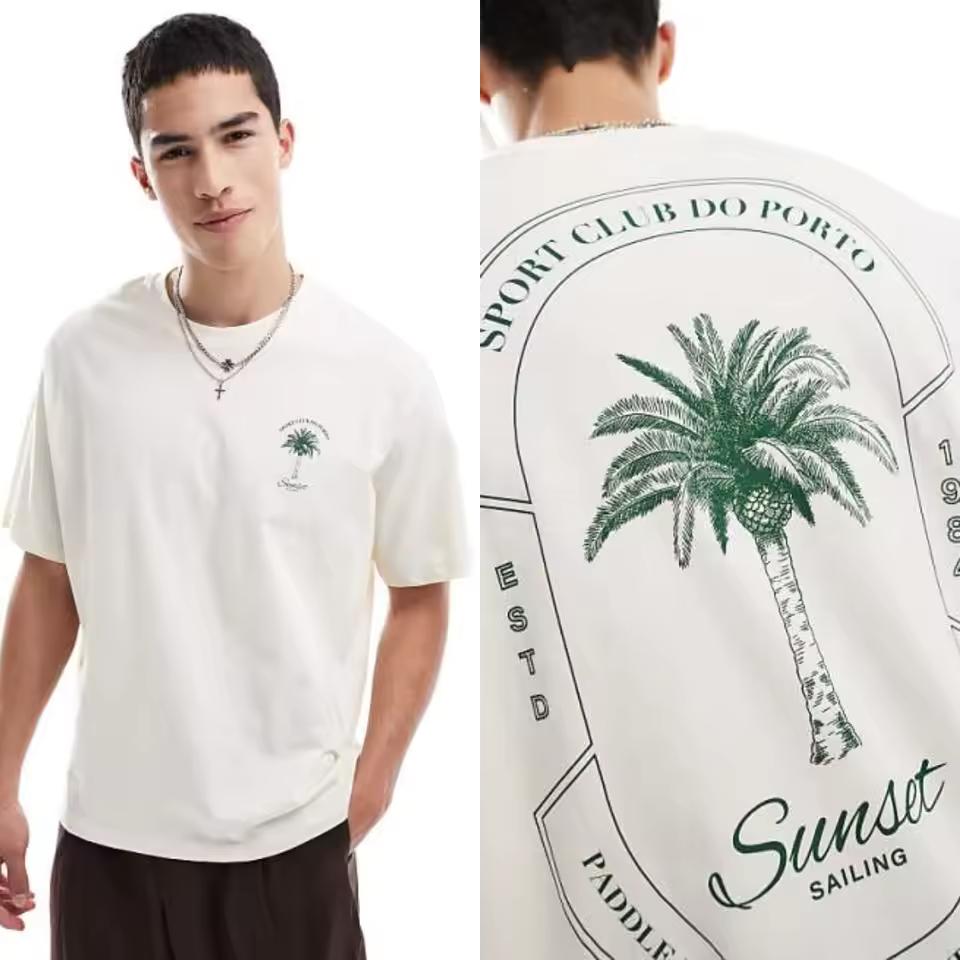 Summer 2026 Men's Streetwear Brand Clothing Graphic Printing High-end Luxury Unisex Style Both of Men and Women