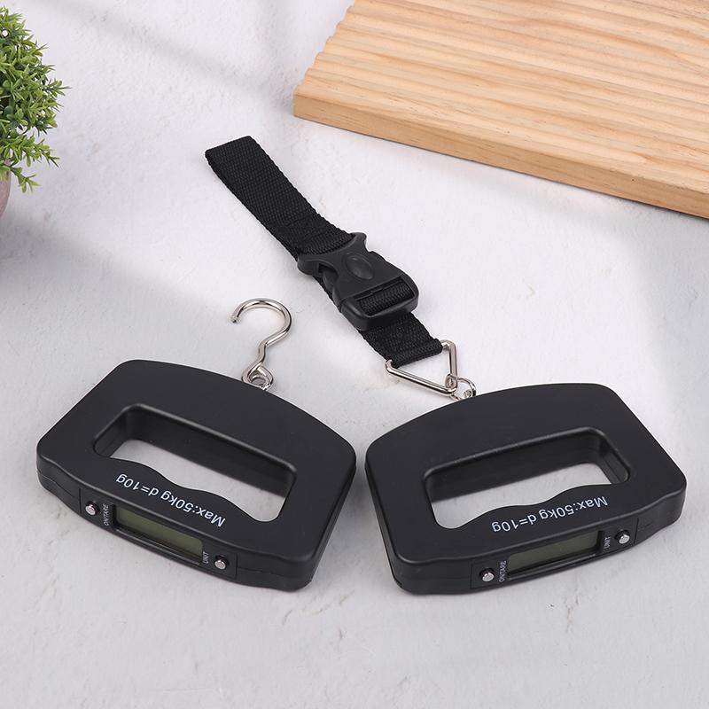 50 кг Цифровые дорожные весы для багажа Портативные ручные электронные подвесные весы Весы для экспресс-доставки с крюком