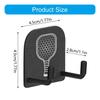 2Pcs Universals Pickleballs Paddles Holder Wall Mount Hanger Stainless Steel Pickleballs Fence Hook Tennis Rackets Clip