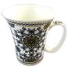 [N8636] - Porcelain Mug 'Mosaic' White Black