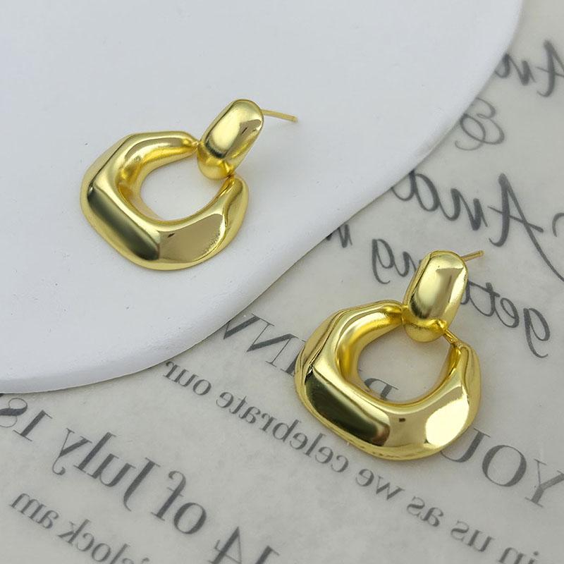 1 пара нестандартных геометрических винтажных серег для женщин, пар, модные элегантные простые вечерние ювелирные аксессуары