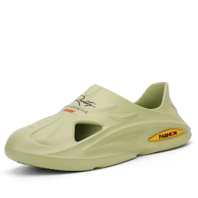 Популярные сандалии для наступания на дерьмо, мужские модные сандалии на толстой подошве, нескользящие, пляжная обувь, повседневная верхняя одежда, спортивные мужские тапочки