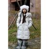 Blackyak Kids Boys Long Down Jacket Winter Fur Jacket