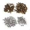 200 Pieces Round Single Cap Rivets Stud Snap Fastener for Leather Jeans Decor 9x8mm